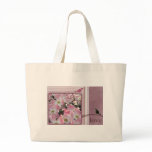 Love blossoms tote bags