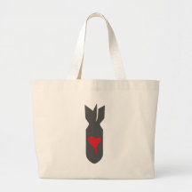 Love Bomber Tote Bags