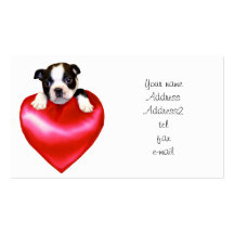 Love Boston Terrier Business Cards