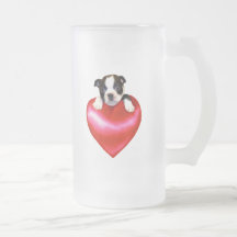 Love Boston Terrier frosted Mug
