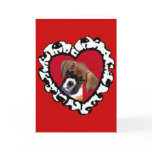 Love Boxer puppy greeting card