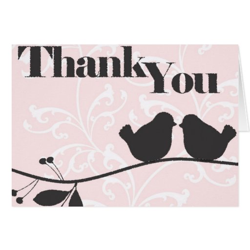 Love Brids Thank You Card