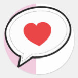 Love bubble sticker