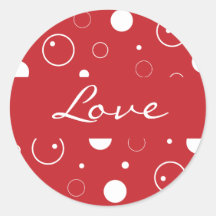 Love Bubbles Envelope Sticker Seal