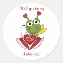 Love Bug: Be My Valentine Stickers