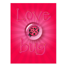 LOVE BUG BUBBLE by SHARON SHARPE Post Card