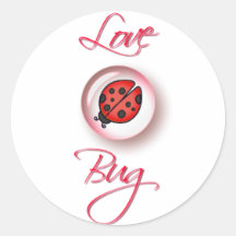 LOVE BUG BUBBLE by SHARON SHARPE Sticker