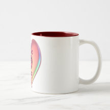 LOVE BUG & HEART BUBBLE by SHARON SHARPE Coffee Mug