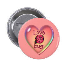 LOVE BUG & HEART BUBBLE by SHARON SHARPE Pin