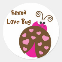 Love Bug Ladybug Stickers