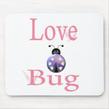 love bug purple mouse pads