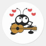 Love bug round sticker