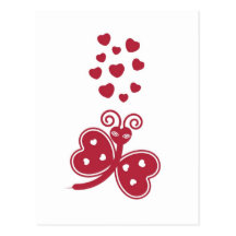 Love Bug Valentine Postcard © 2012 M. Martz
