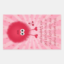 Love Bug Valentine Stickers