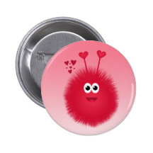 Love Bug Valentine's Day Button