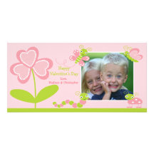 Love Bugs Valentine's Day Photo Card Template