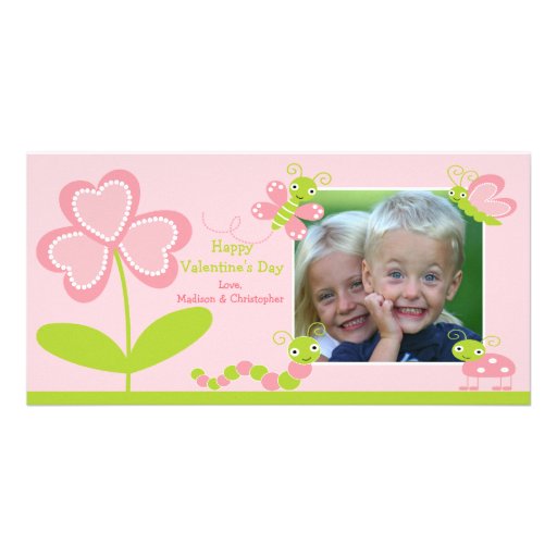 Love Bugs Valentine's Day Photo Card Template
