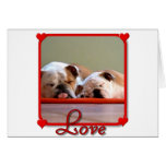 Love Bulldogs greeting cards