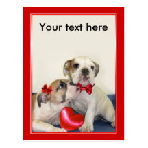 Love Bulldogs postcard