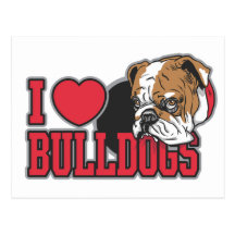Love Bulldogs Postcards