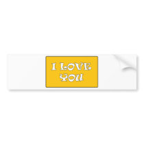 ** LOVE ** BUMPER STICKER