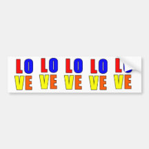 LOVE BUMPER STICKERS