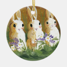 love bunnies christmas ornaments