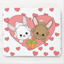 Love Bunnies Mouse Pads