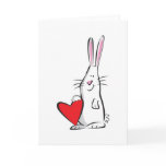 Love Bunny Valentine Greeting Card