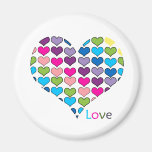 love button, valentine fridge magnets