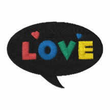 Love Call Out Embroidered Shirt