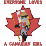 Love Canadian Girls embroidered shirts
