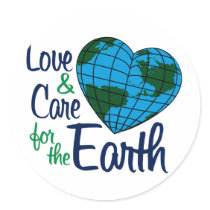 Love & Care for the Earth Round Sticker