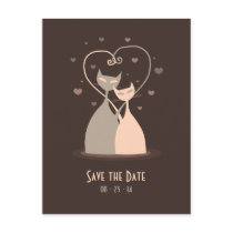 Love Cats - Save the date postcard