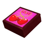 Love Cherry Hearts Keepsake Jewellery Gift Box