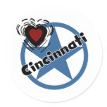 Love Cincinnati Stickers