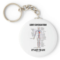 Love Circulation It's Key To Life Key Chains