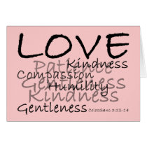Love Colossians 3 Card cards