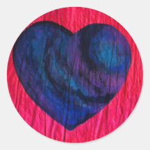 Love Comes Back Round Stickers