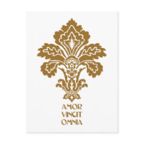 Love Conquers All (brown) Post Card