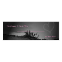 Love Coupon Business Card Template