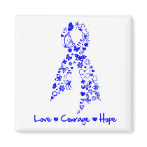 Love Courage Hope Butterfly -  Anal Cancer