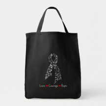 Love Courage Hope Butterfly - Brain Cancer Bags