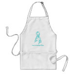 Love Courage Hope Butterfly - Ovarian Cancer Apron