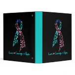 Love Courage Hope Butterfly -  Thyroid Cancer Binder