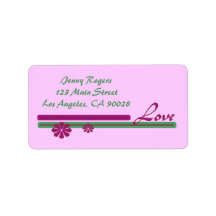Love Custom Address Labels