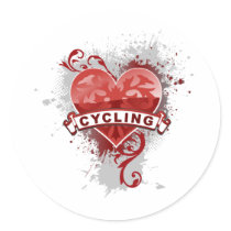 Love Cycling Stickers