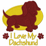 Love Dachshund embroidered shirts