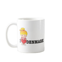 Love Denmark Coffee Mug