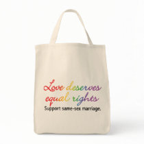 Love Deserves Equal Rights Tote Bag